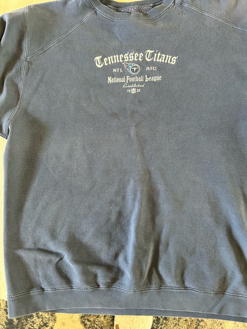 Vintage 1997 NFL Tennessee Titans Navy Crewneck Sweatshirt